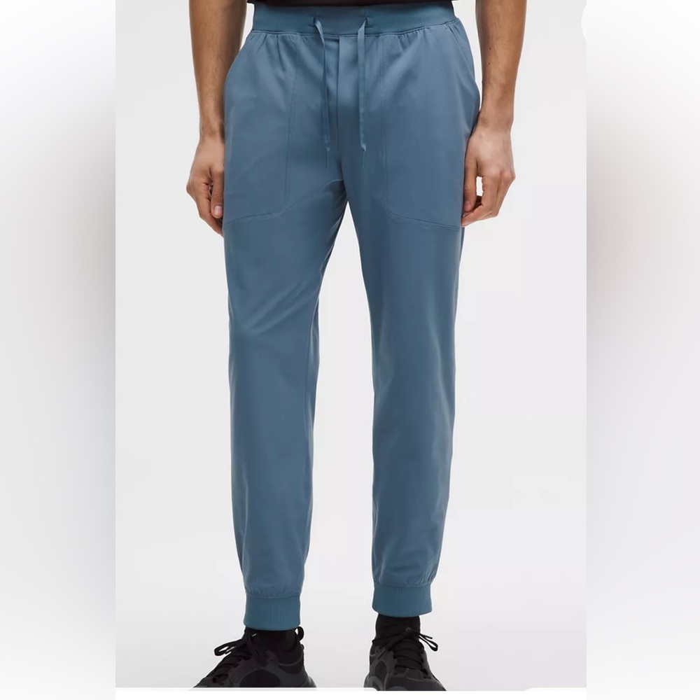 lululemon ABC Warpstreme Teal Blue Men's Jogger Pants Sz Large